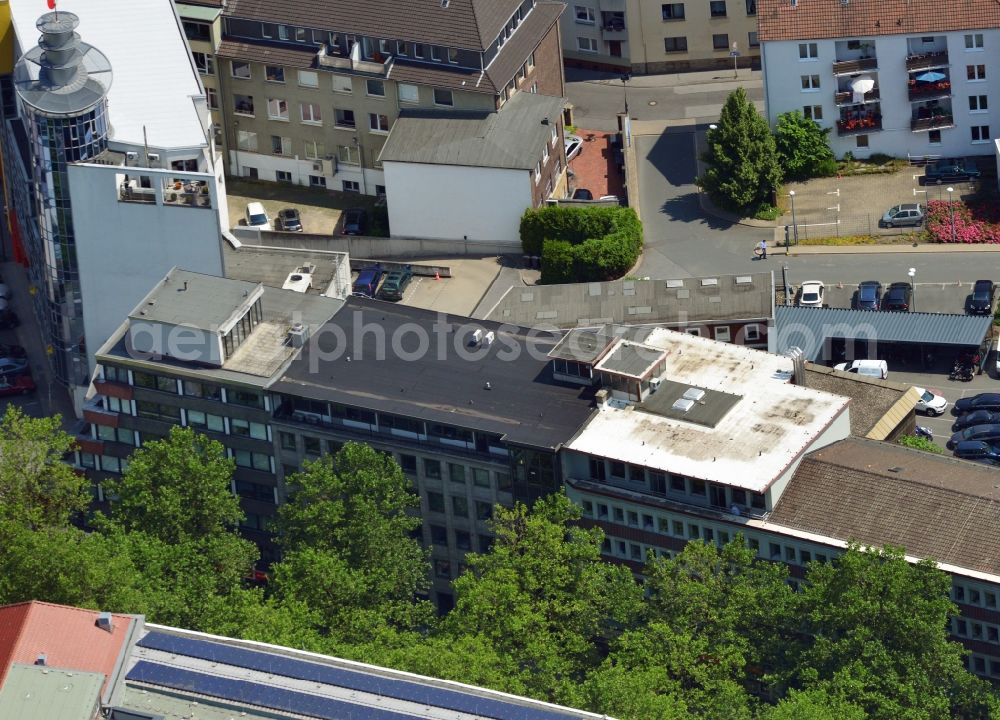 Aerial photograph Dortmund - Office and retail building at the Kleppinstraße in the city of Dortmund in North Rhine-Westphalia