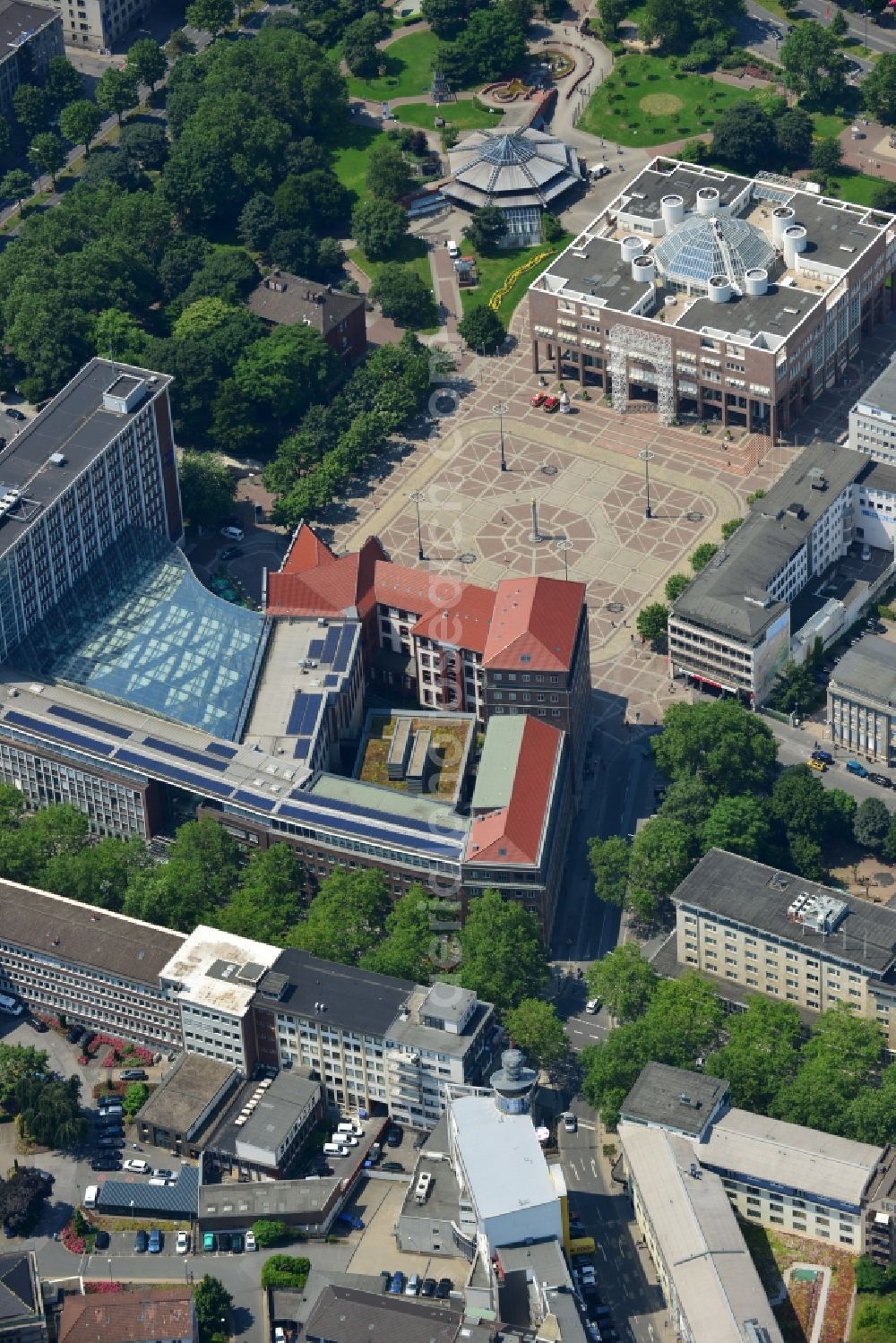 Aerial photograph Dortmund - Office and retail building at the Kleppinstraße in the city of Dortmund in North Rhine-Westphalia