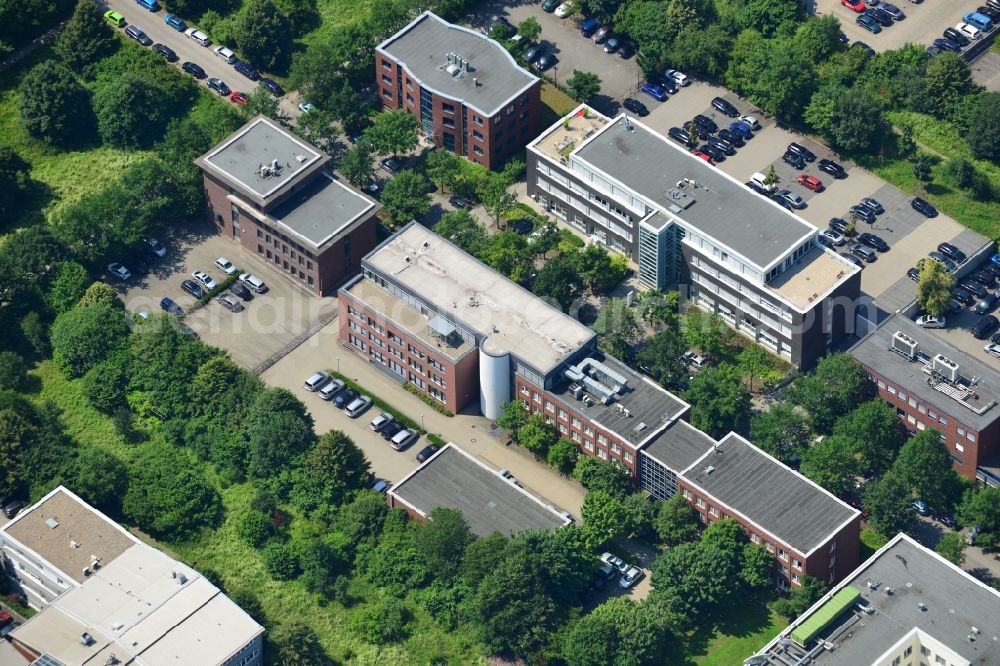 Aerial image Dortmund - Office and retail building at the Martin-Schmeisser-Weg in Dortmund in North Rhine-Westphalia