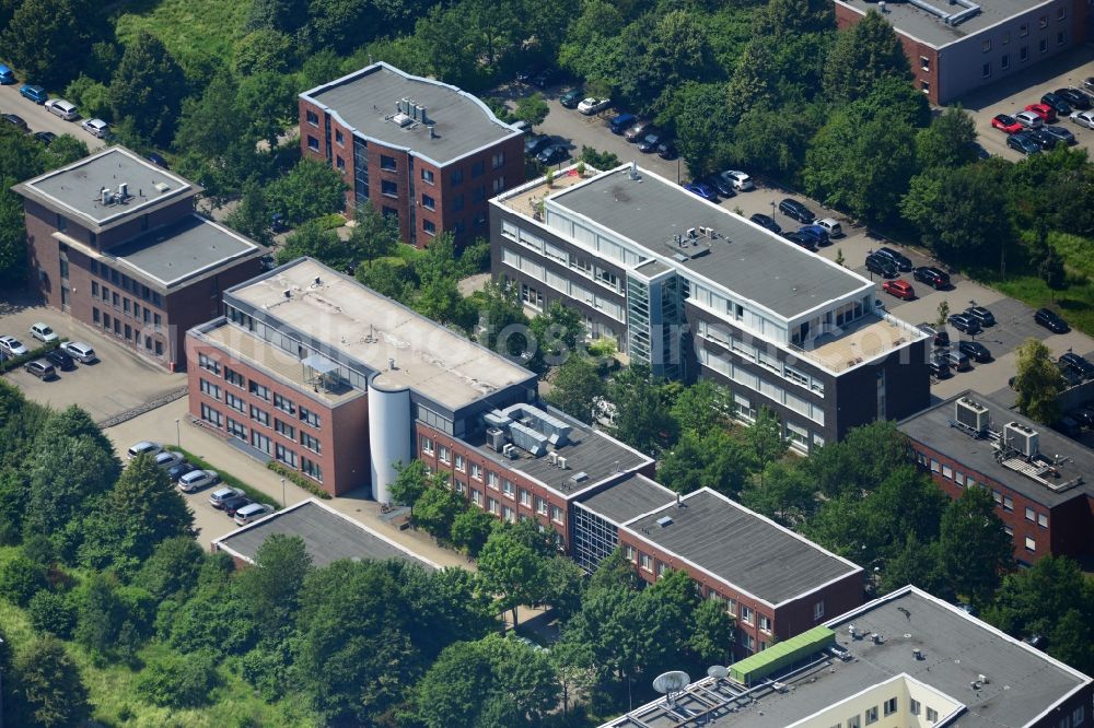 Dortmund from above - Office and retail building at the Martin-Schmeisser-Weg in Dortmund in North Rhine-Westphalia