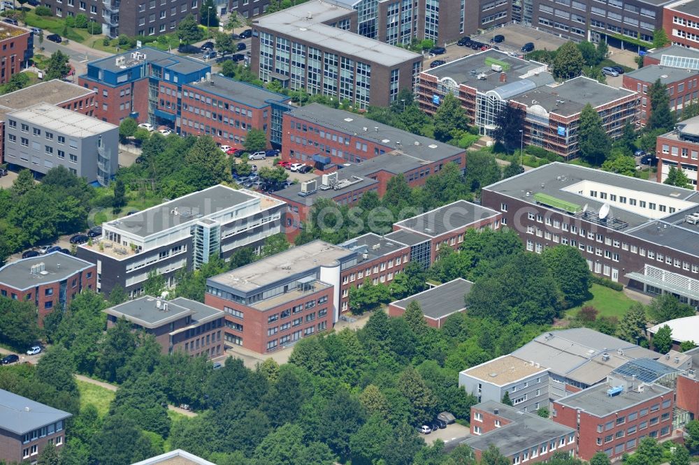 Aerial image Dortmund - Office and retail building at the Martin-Schmeisser-Weg in Dortmund in North Rhine-Westphalia