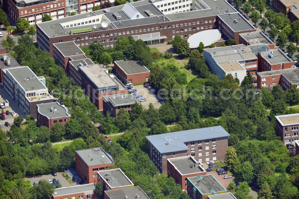 Dortmund from above - Office and retail building at the Martin-Schmeisser-Weg in Dortmund in North Rhine-Westphalia