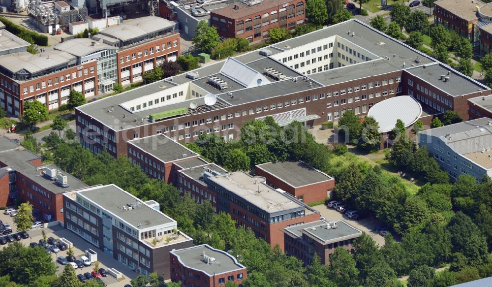 Dortmund from the bird's eye view: Office and retail building at the Martin-Schmeisser-Weg in Dortmund in North Rhine-Westphalia