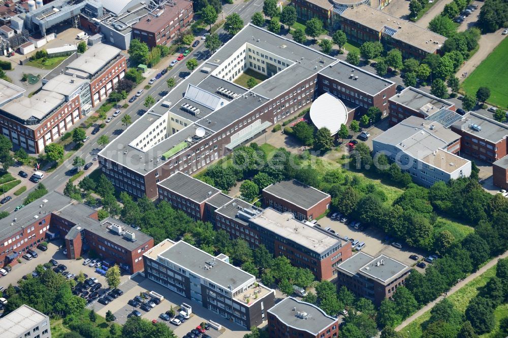 Aerial image Dortmund - Office and retail building at the Martin-Schmeisser-Weg in Dortmund in North Rhine-Westphalia