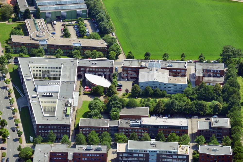 Aerial image Dortmund - Office and retail building at the Martin-Schmeisser-Weg in Dortmund in North Rhine-Westphalia