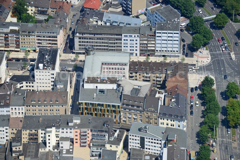 Aerial image Dortmund - Office and retail building on Osthellweg / Moritz alley in downtown Dortmund in North Rhine-Westphalia