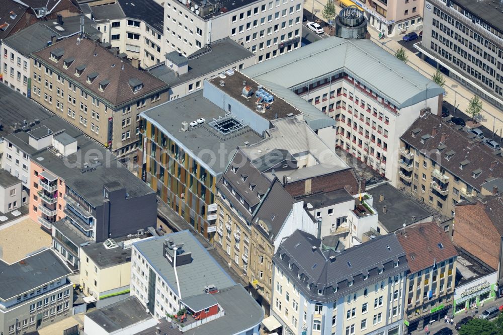 Aerial image Dortmund - Office and retail building on Osthellweg / Moritz alley in downtown Dortmund in North Rhine-Westphalia