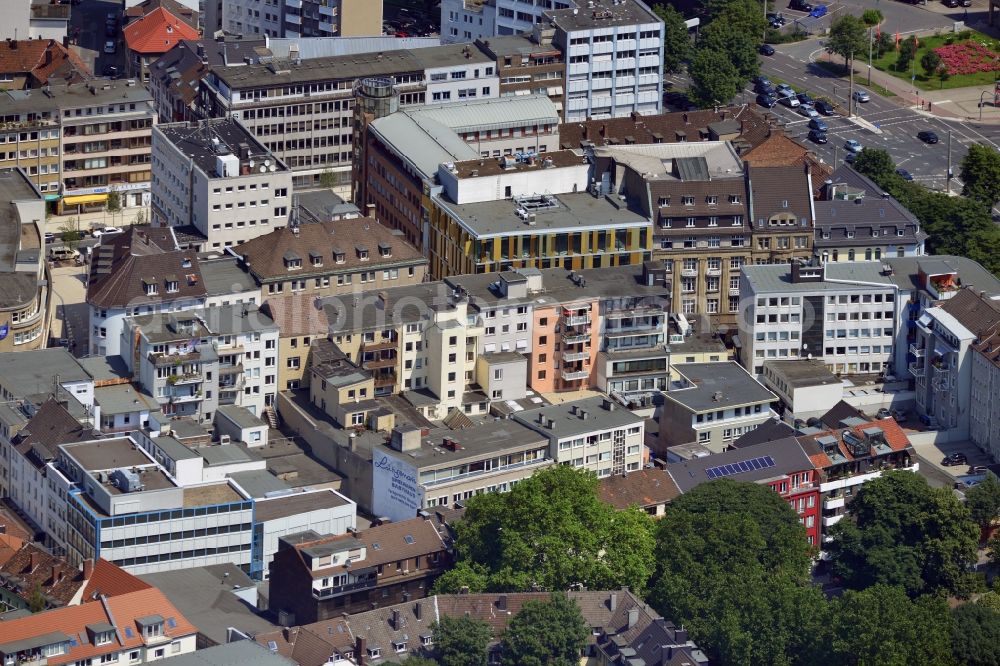 Aerial photograph Dortmund - Office and retail building on Osthellweg / Moritz alley in downtown Dortmund in North Rhine-Westphalia