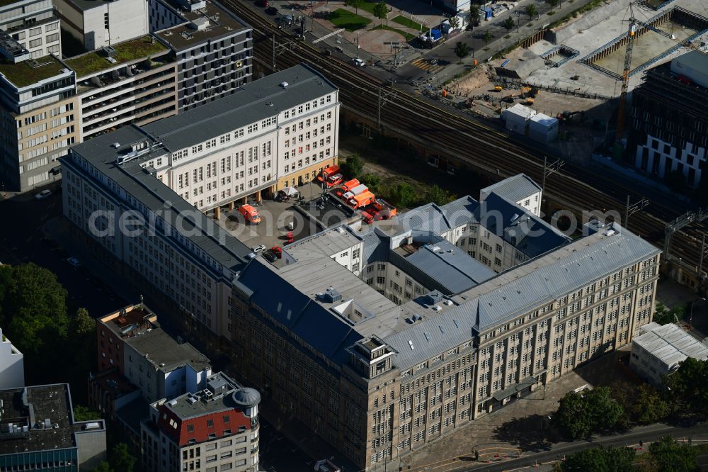 Aerial image Berlin - Office and commercial building ensemble BEAM - Schicklerhaus an der Schicklerstrasse - Littenstrasse on Schicklerstrasse in the district Mitte in Berlin, Germany