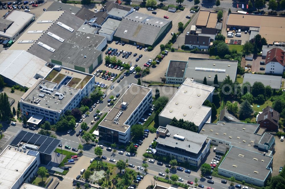 Dortmund from above - Office and retail building at the Schleefstraße in Dortmund in North Rhine-Westphalia