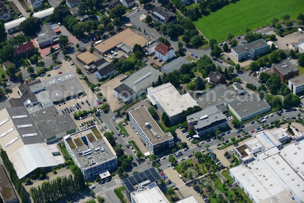 Aerial photograph Dortmund - Office and retail building at the Schleefstraße in Dortmund in North Rhine-Westphalia