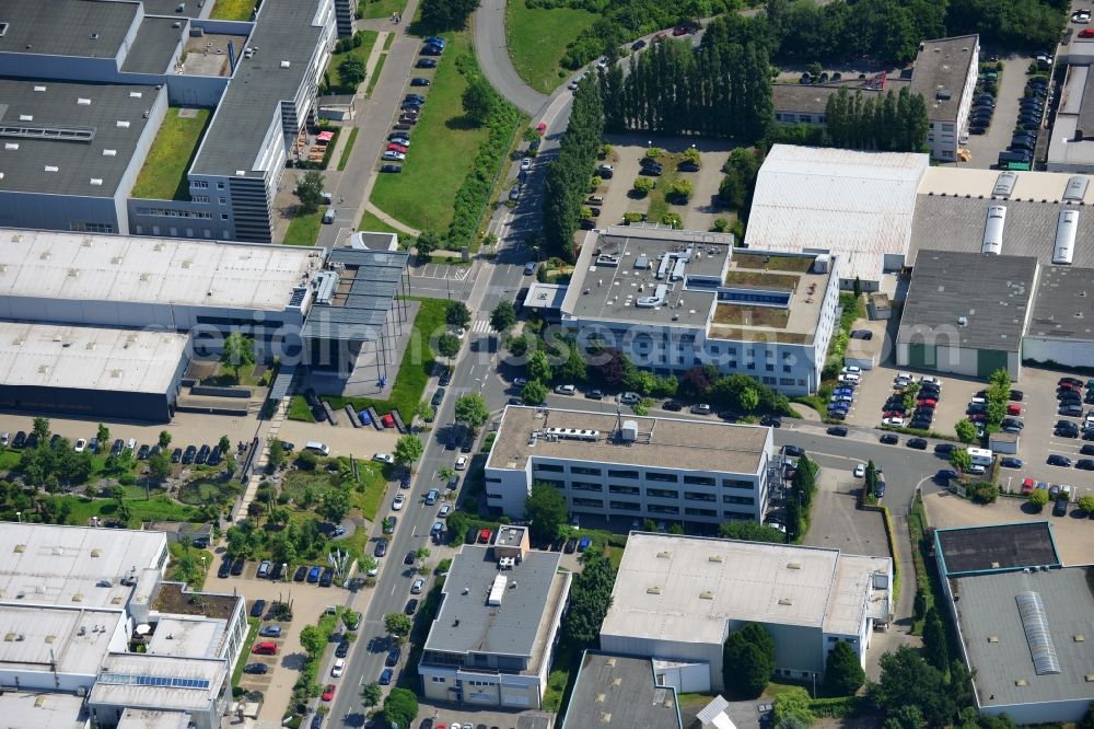 Aerial photograph Dortmund - Office and retail building at the Schleefstraße in Dortmund in North Rhine-Westphalia