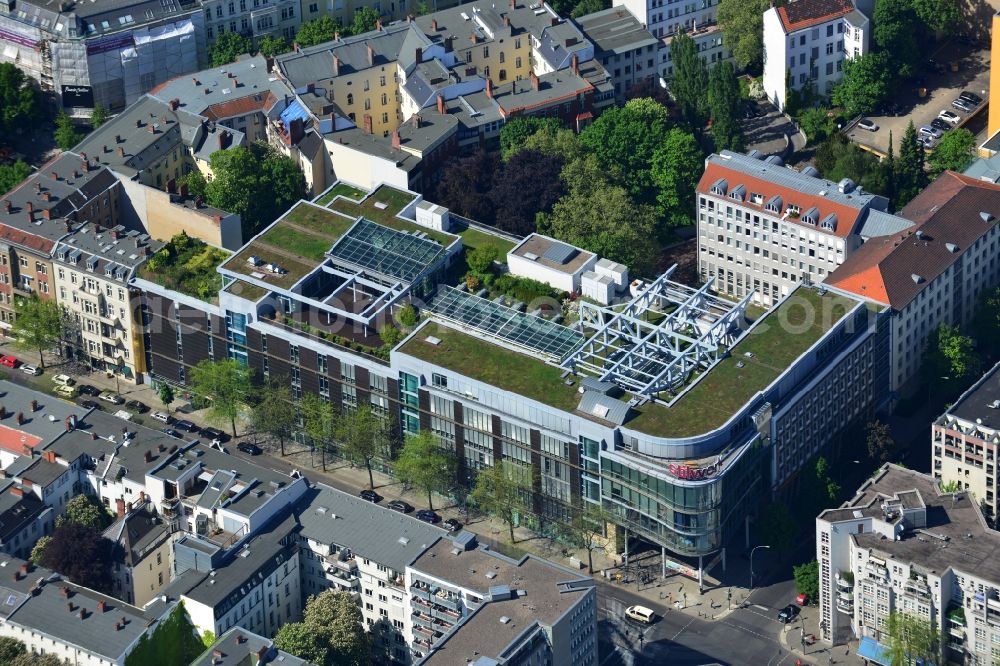 Aerial image Berlin - Office and retail building at the Kantstrasse corner Uhland Strasse in Berlin - Charlottenburg