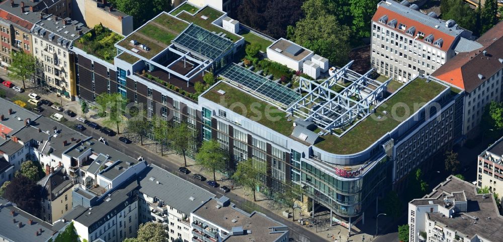 Aerial photograph Berlin - Office and retail building at the Kantstrasse corner Uhland Strasse in Berlin - Charlottenburg