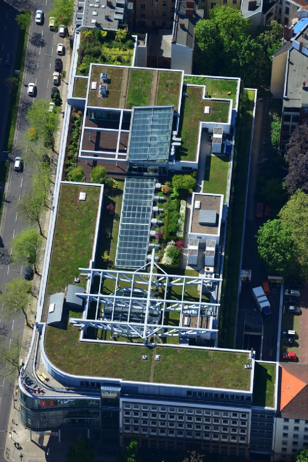 Aerial image Berlin - Office and retail building at the Kantstrasse corner Uhland Strasse in Berlin - Charlottenburg