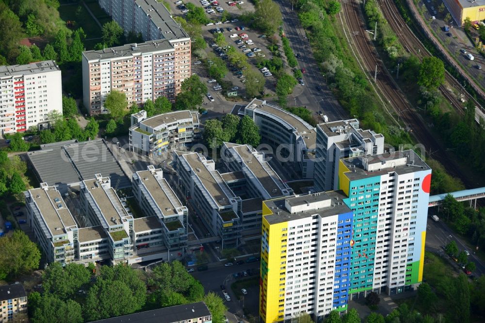 Aerial image Berlin - Office and commercial building brain area Storkower arc of Jost Hurler investment and management company GmbH in Storkower Strasse in Berlin