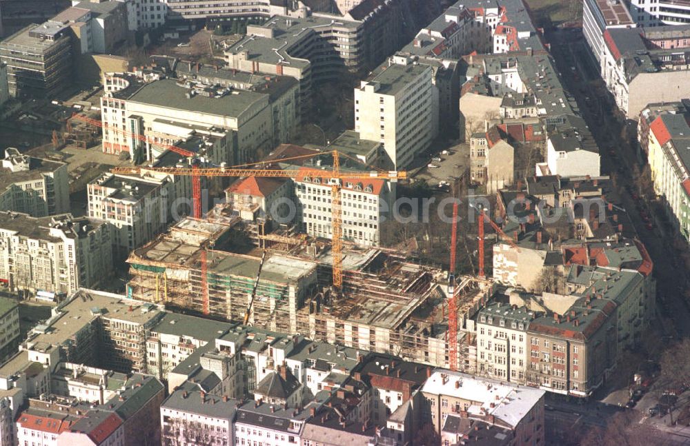 Berlin - Charlottenburg from above - Büro- und Geschäftshausbau an der Kantstraße in Berlin - Charlottenburg.