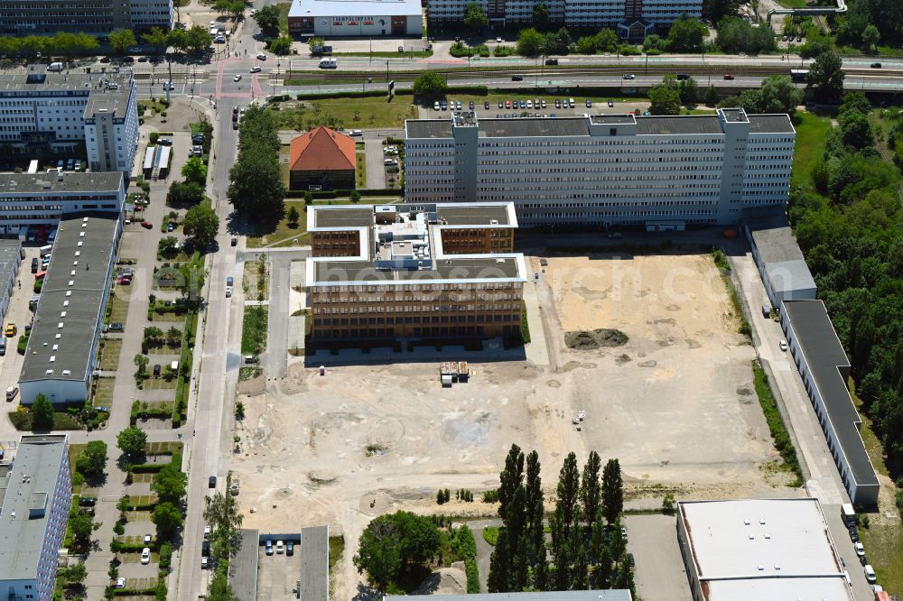 Berlin from above - Office and commercial building on Beilsteiner Strasse in the district Marzahn in Berlin, Germany