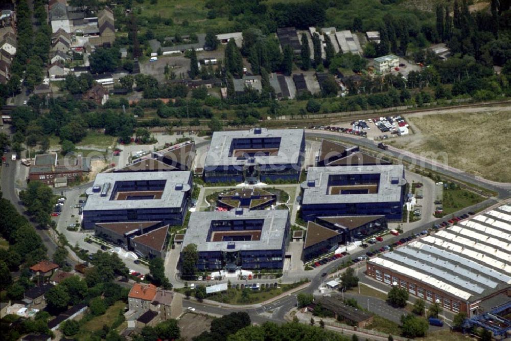 Hennigsdorf / BRB from the bird's eye view: Büro- und Geschäftszentrum in Hennigsdorf 1995