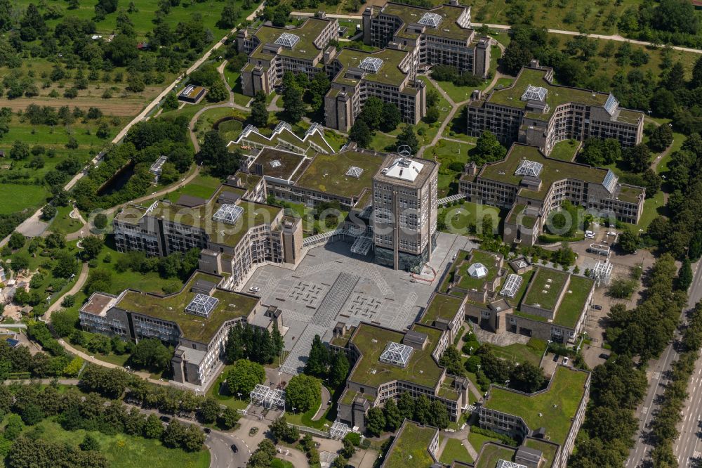 Aerial photograph Stuttgart - Office and corporate management high-rise building on the company campus STERNHOeHE Moehringen on Epplestrasse in the district Sternhaeule in Stuttgart in the state Baden-Wuerttemberg, Germany