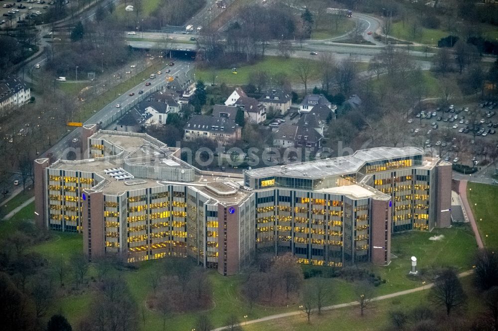 Dortmund from the bird's eye view: Office and administration building of the insurance company Signal Iduna Dortmund in North Rhine-Westphalia