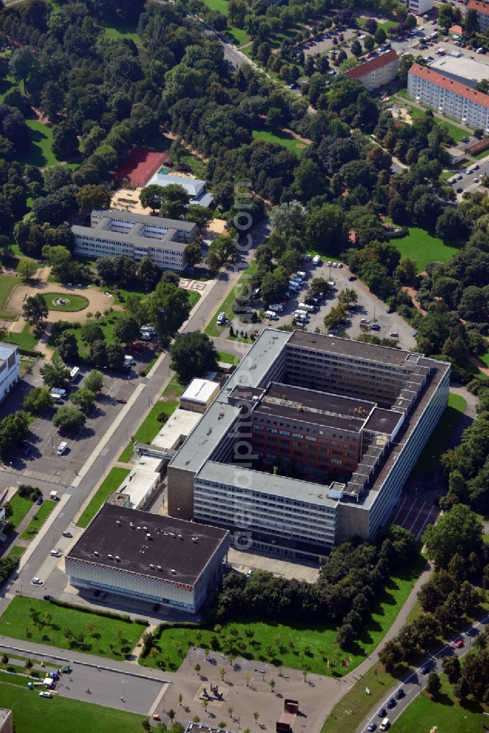 Aerial image Dresden - Office and business building in the street Zinzendorfstrasse in Dresden in Saxony