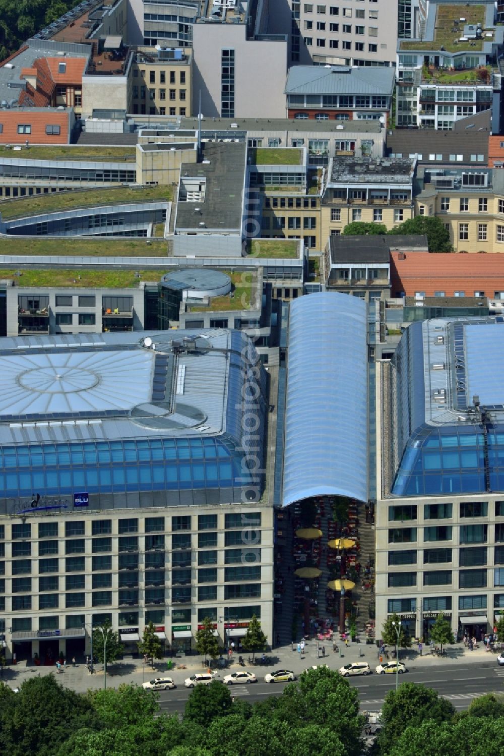 Berlin Mitte from above - Office, residential and commercial building ensemble City Quartier Berlin Domaquaree in the city center Mitte district of Berlin