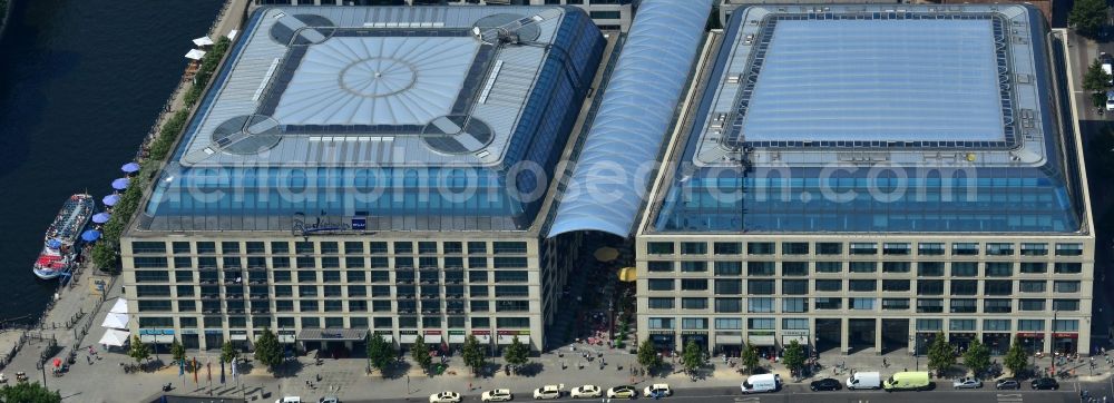 Berlin Mitte from above - Office, residential and commercial building ensemble City Quartier Berlin Domaquaree in the city center Mitte district of Berlin