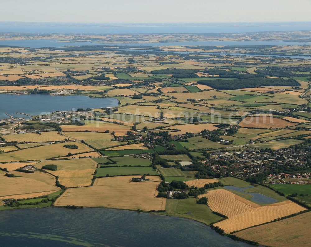 Broager from above - Broager and Broagerland on the Flensburg Fjord in Denmark