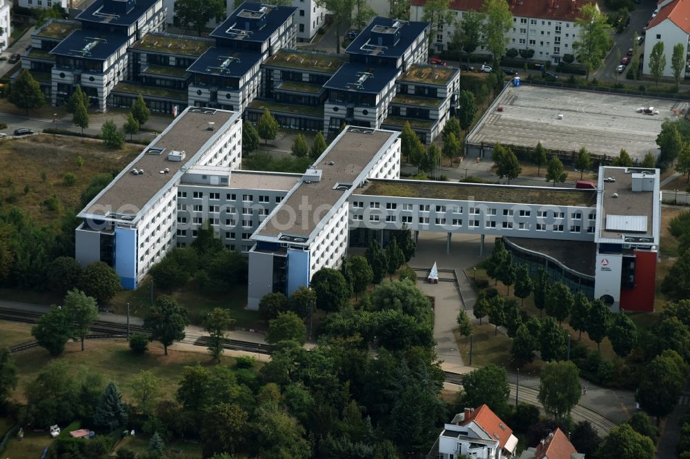 Erfurt from above - Office building of the employment agency and job center on Max-Reger-Strasse in Erfurt in the state of Thuringia