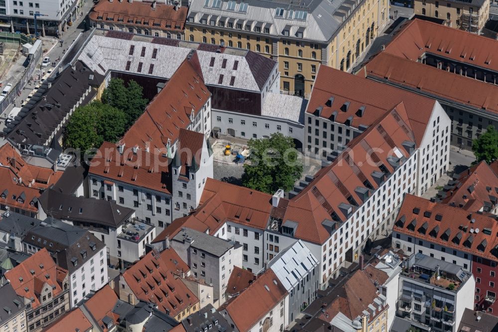 Aerial photograph München - Office building Alter Hof in the district Altstadt in Munich in the state Bavaria, Germany