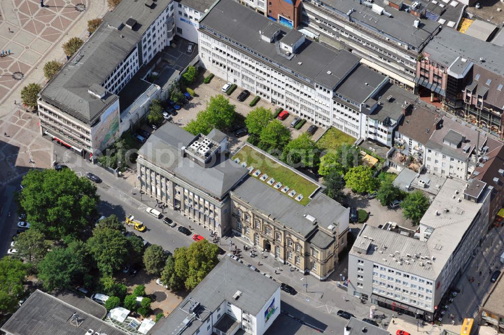 Dortmund from above - Bürogebäude an der Betenstraße Dortmund in Nordrhein-Westfalen / North Rhine-Westphalia. Ein Projekt der Unternehmensgruppe Markus Gerold. Mieter ist die Deutsche Bank AG.