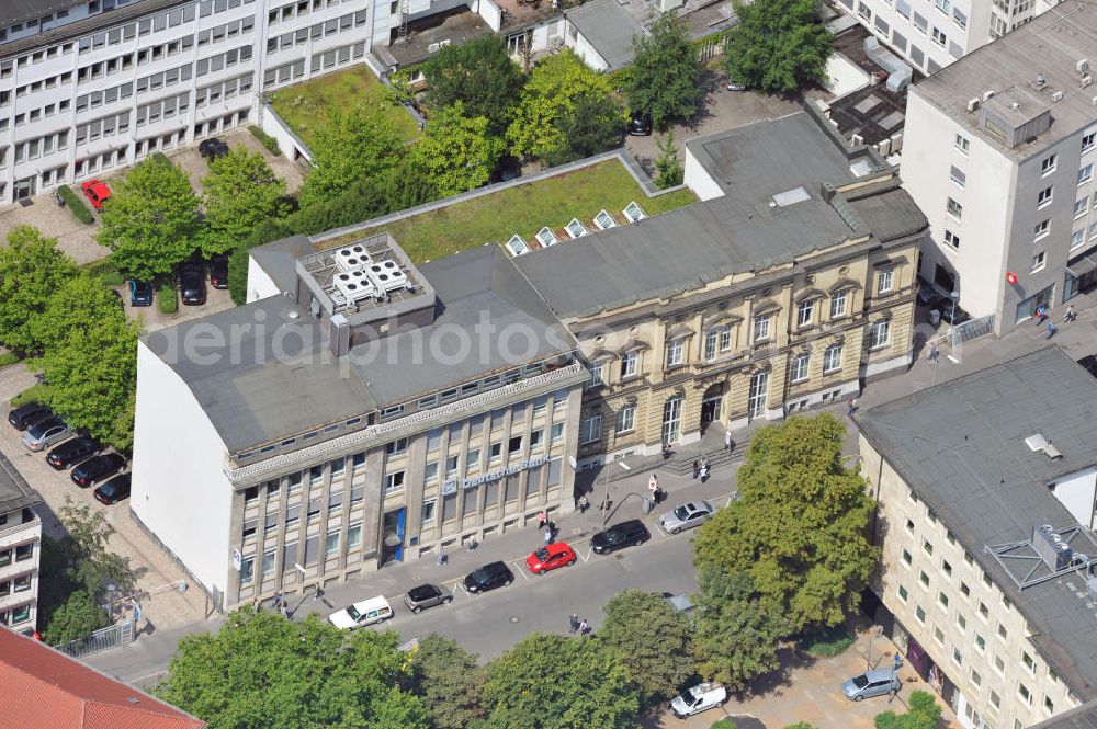 Aerial image Dortmund - Bürogebäude an der Betenstraße Dortmund in Nordrhein-Westfalen / North Rhine-Westphalia. Ein Projekt der Unternehmensgruppe Markus Gerold. Mieter ist die Deutsche Bank AG.