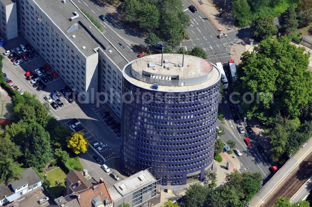 Dortmund from the bird's eye view: View of office block Ellipson Dortmund in the state North Rhine-Westphalia