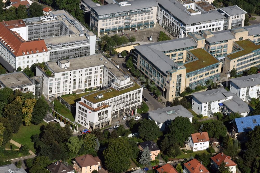 Aerial image Dresden - Office building along the street Am Brauhaus in Dresden in the state Saxony