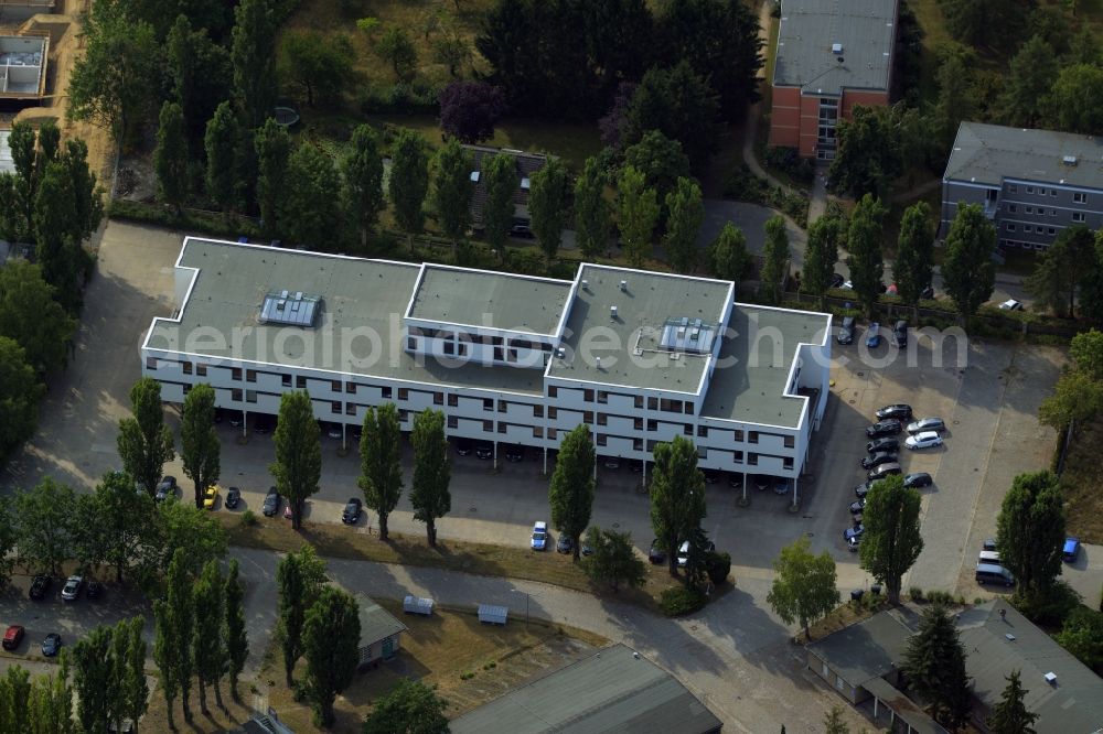 Aerial image Berlin - Office building and company building on Lerbacher Weg in the Lankwitz part of Berlin in Germany