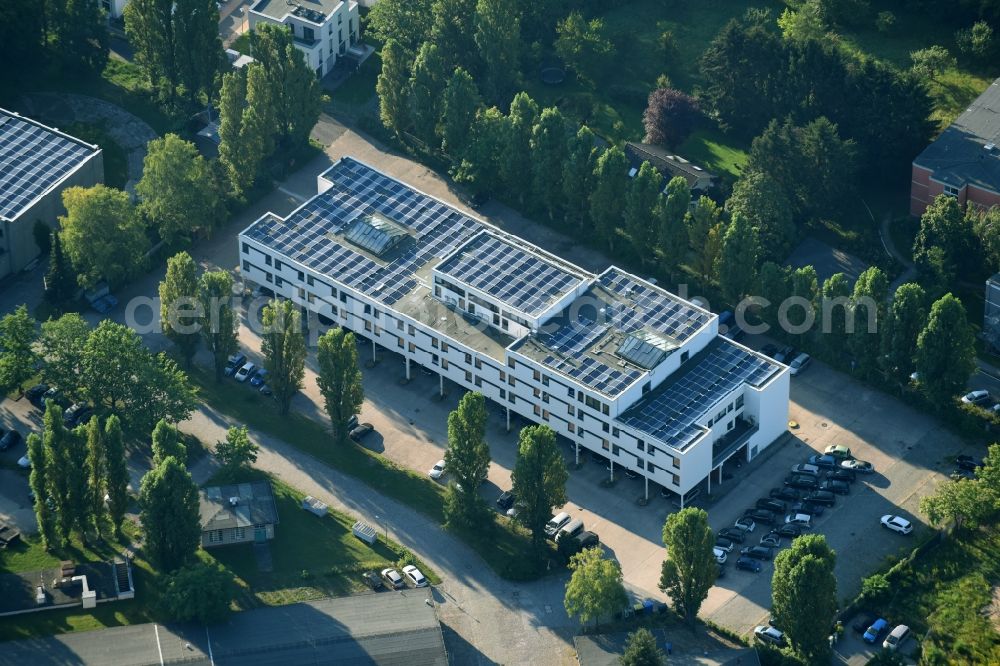 Berlin from above - Office building and company building on Lerbacher Weg in the Lankwitz part of Berlin in Germany