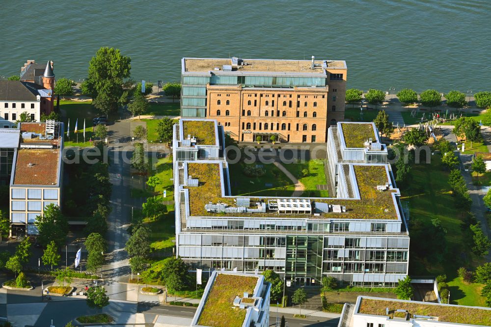 Bonn from the bird's eye view: Office building of adesso SE on street Joseph-Schumpeter-Allee in the district Ramersdorf in Bonn in the state North Rhine-Westphalia, Germany