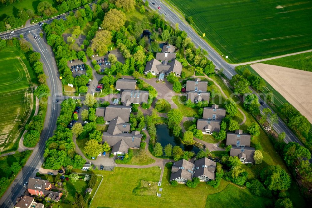 Hamm from above - Unused Office building AhsePark in Hamm in the state North Rhine-Westphalia