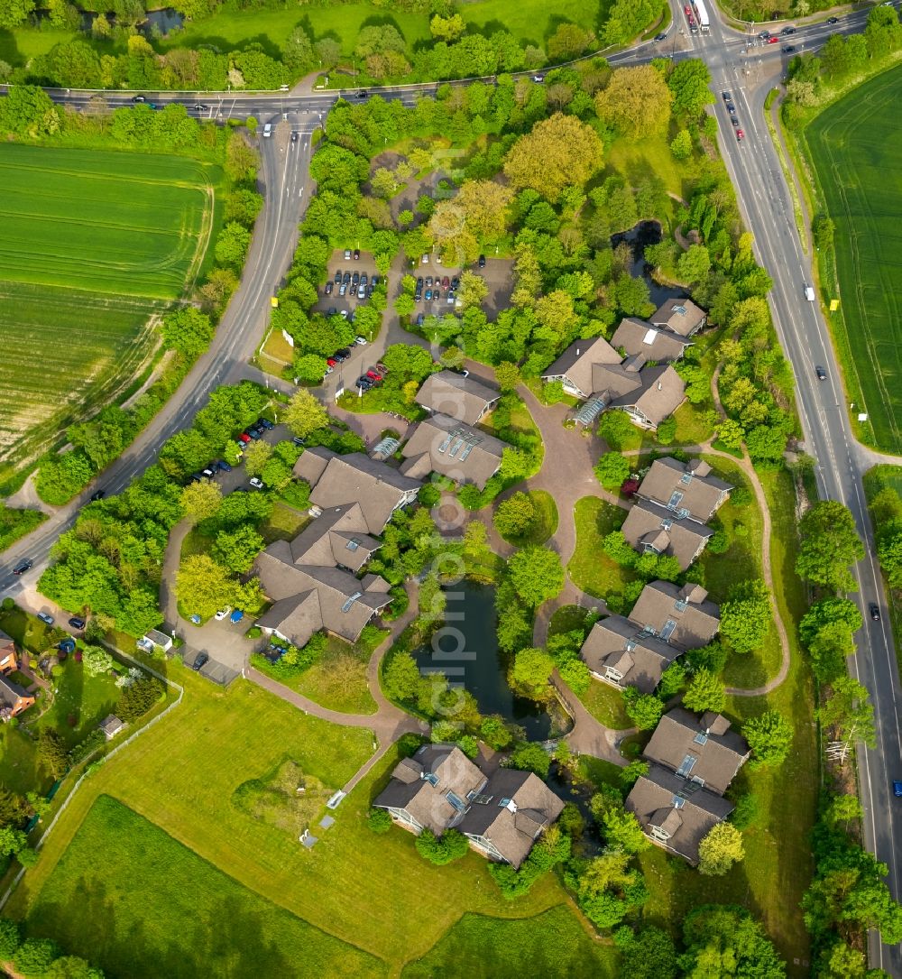 Hamm from the bird's eye view: Unused Office building AhsePark in Hamm in the state North Rhine-Westphalia