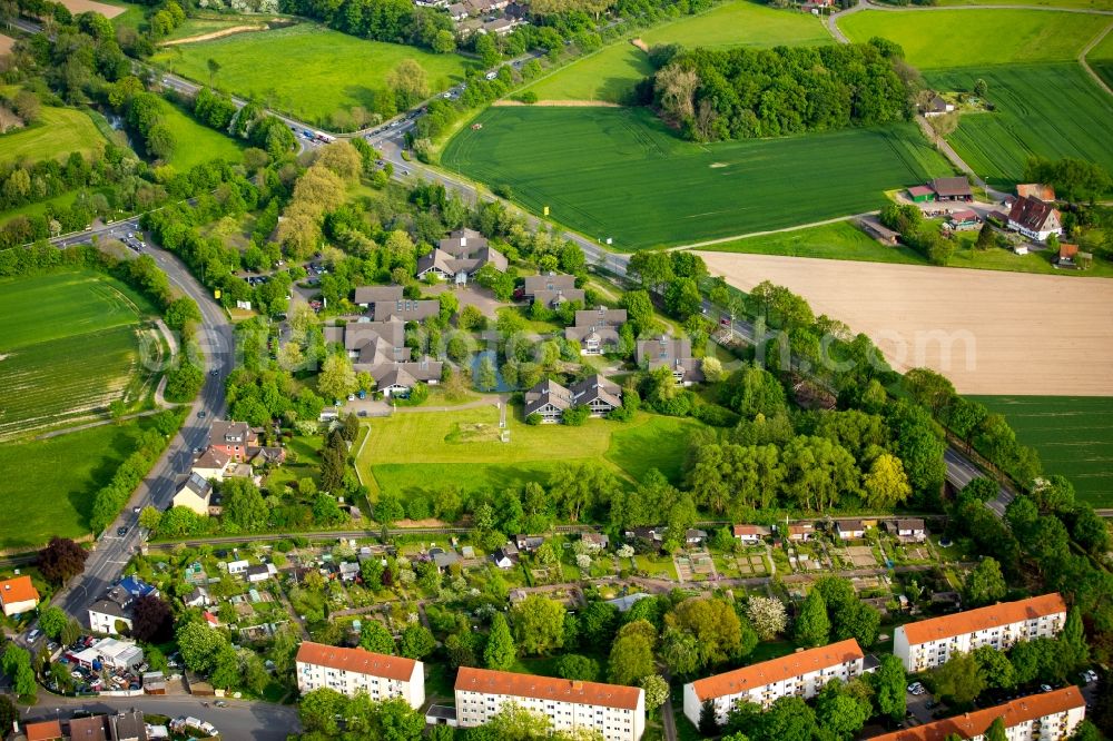 Aerial image Hamm - Unused Office building AhsePark in Hamm in the state North Rhine-Westphalia