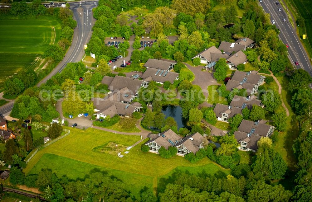 Hamm from above - Unused Office building AhsePark in Hamm in the state North Rhine-Westphalia