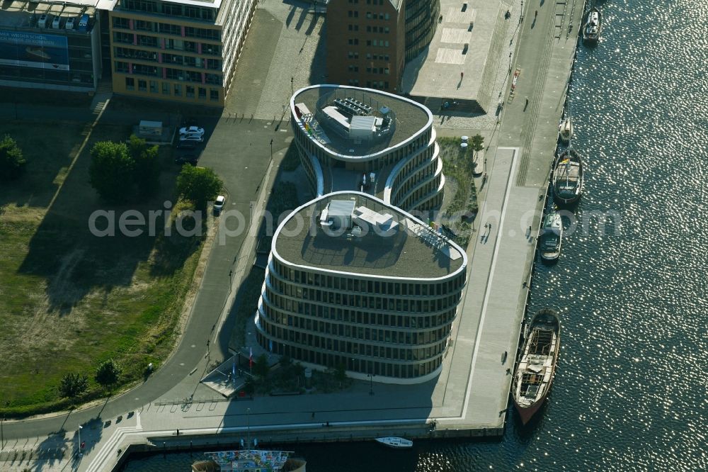 Aerial image Rostock - Office building AIDA Cruises - German Branch of Costa Crociere S.p.A. in Rostock in the state Mecklenburg - Western Pomerania, Germany