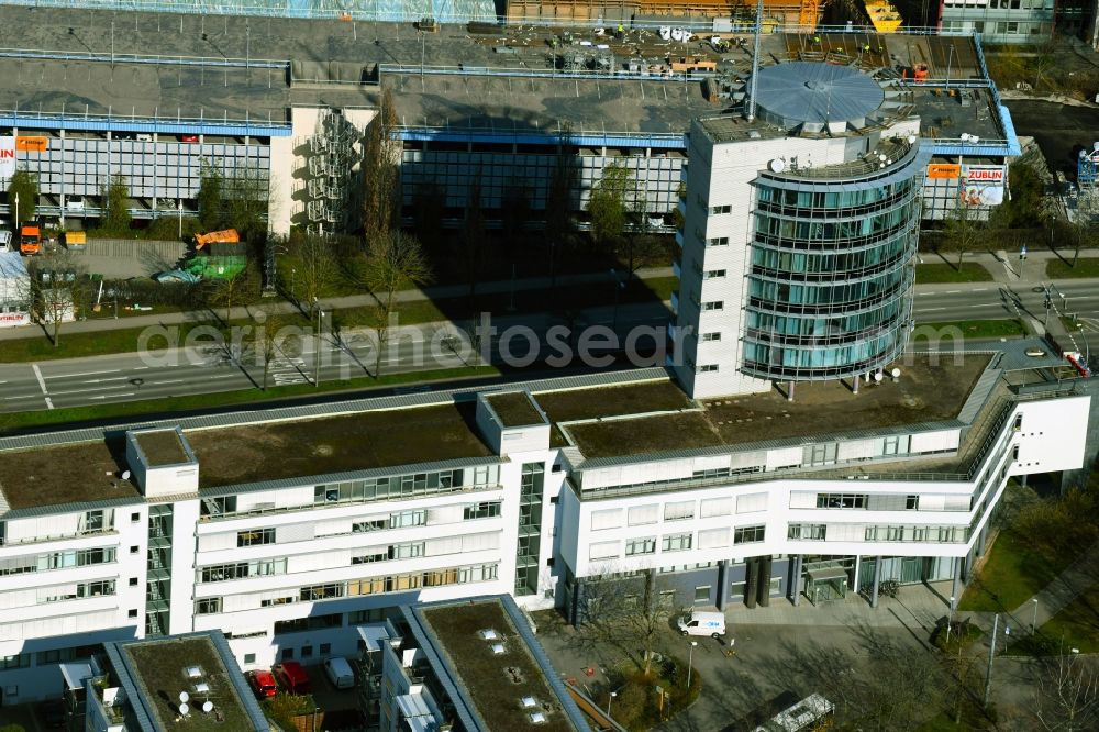 Stuttgart from above - Office building on Albstrasse in the district Degerloch in Stuttgart in the state Baden-Wuerttemberg, Germany