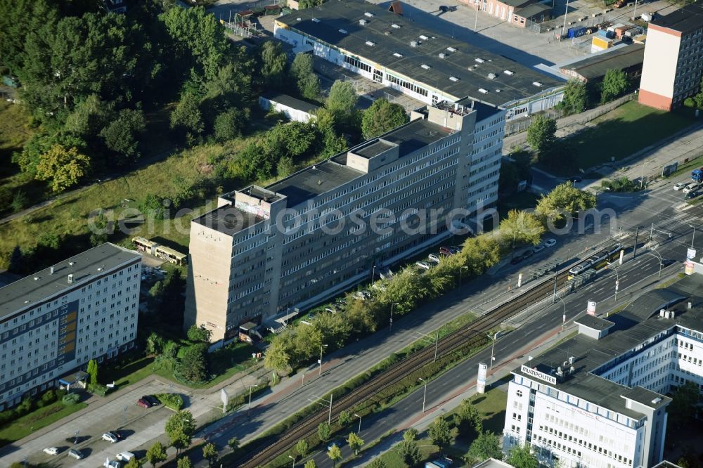 Aerial photograph Berlin - Office building Allee der Kosmonauten im Stadtteil Marzahn in Berlin