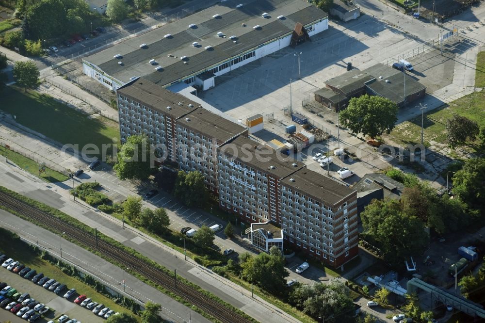 Berlin from above - Office building Allee der Kosmonauten destrict Marzahn in Berlin