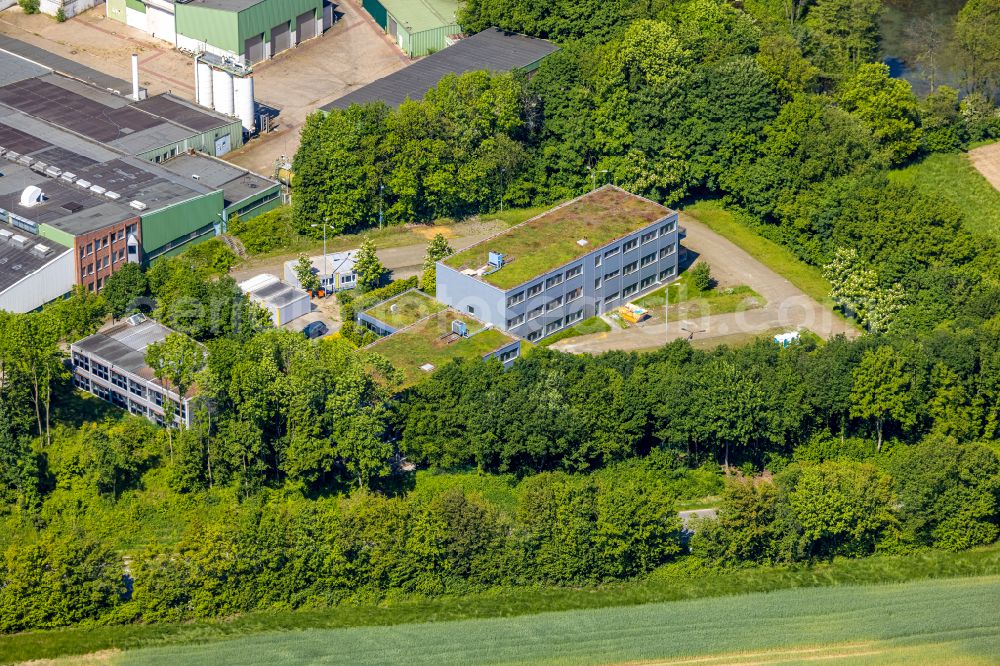 Bottrop from the bird's eye view: Office building on street Alter Postweg in Bottrop at Ruhrgebiet in the state North Rhine-Westphalia, Germany