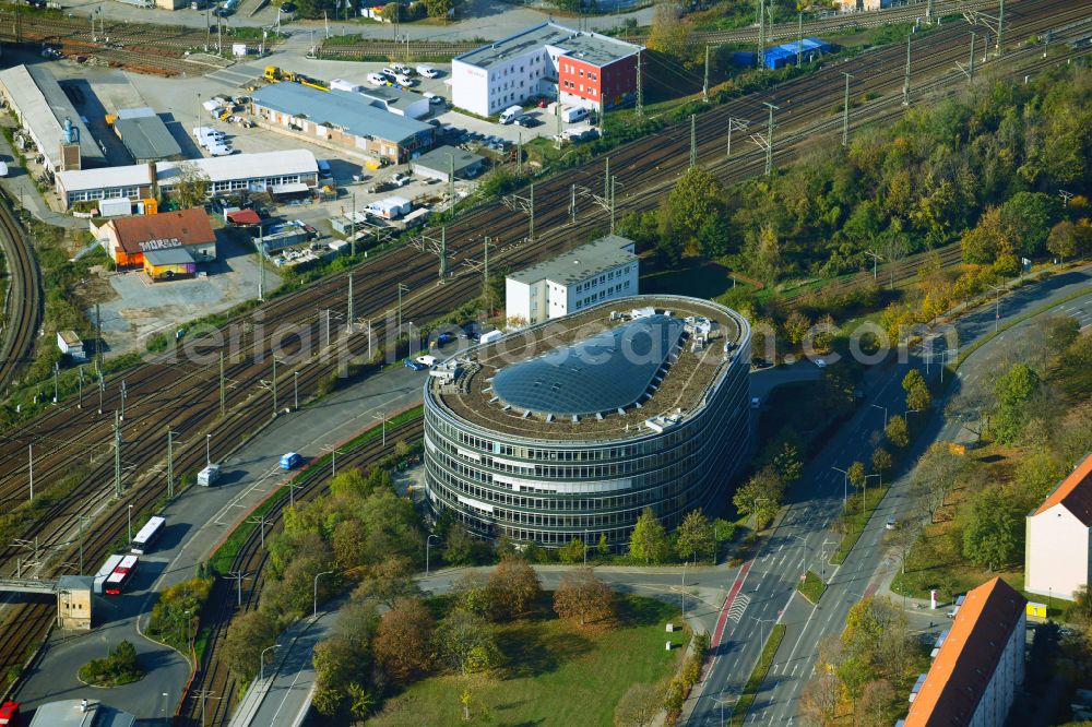 Aerial image Dresden - Office building Ammonhof on Ammonstrasse in Dresden in the state Saxony, Germany