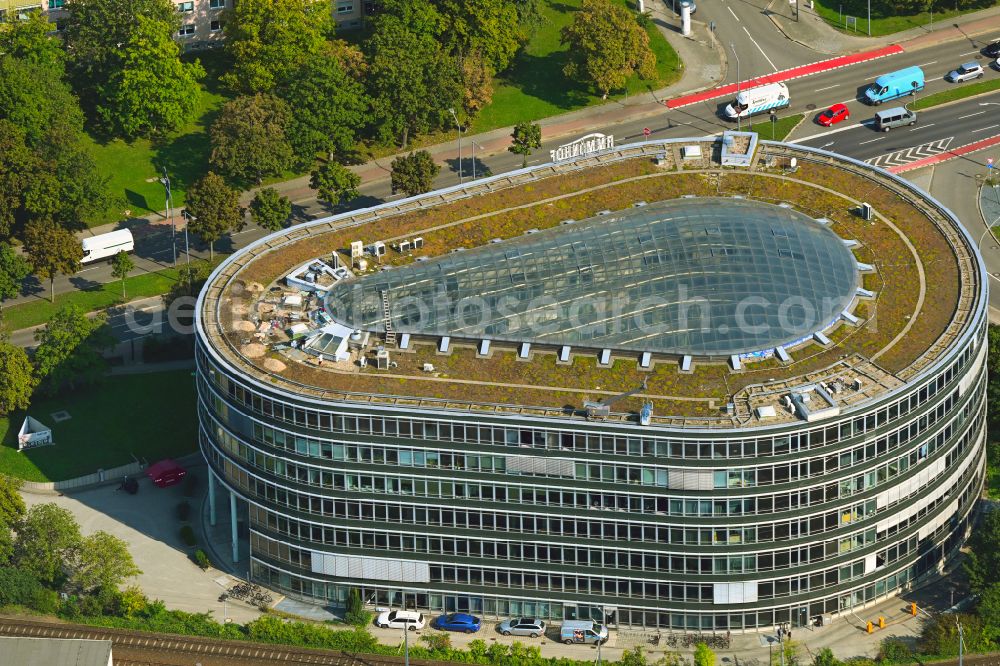 Aerial image Dresden - Office building Ammonhof on Ammonstrasse in Dresden in the state Saxony, Germany