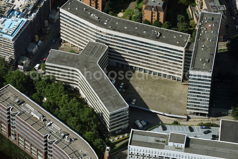 Hamburg from the bird's eye view: Office building of the Arbeitsmedizinischer Diensts and Metropolregion Hamburg, Geschaeftsstelle in Hamburg